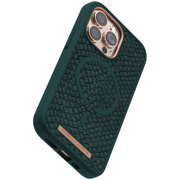 Njorð Collections Salmon Leather MagSafe Case iPhone 13 Pro - Dark Green