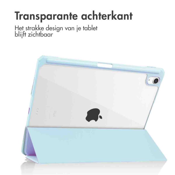 imoshion Trifold Hardcase Bookcase Apple iPad Air 11 inch (2025) M3 / (2024) M2 / Air 5 (2022) / Air 4 (2020) - Lichtblauw