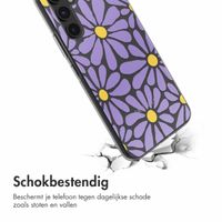 imoshion  Design hoesje Samsung Galaxy A54 - Tropical Violet Flowers Connect