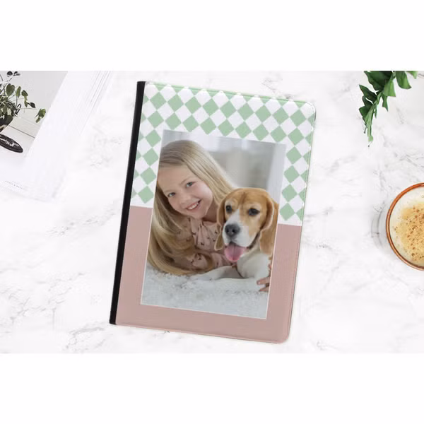 Ontwerp je eigen 360° draaibare tablethoes Apple iPad Pro 12.9 (2020) - Zwart