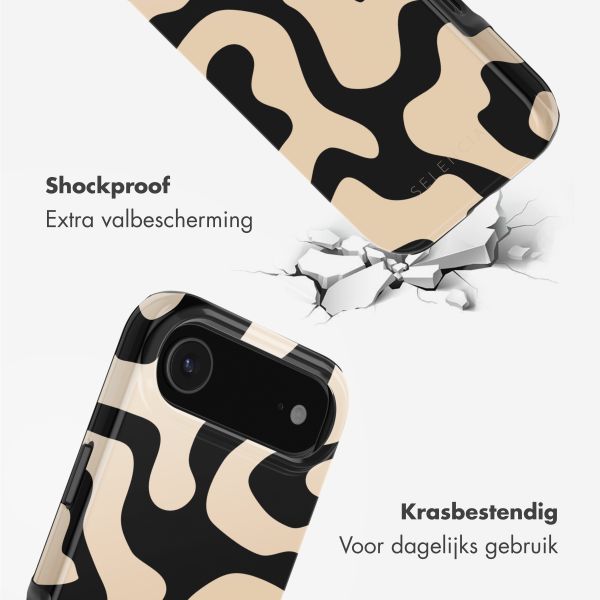 Selencia Vivid Backcover met MagSafe Apple iPhone Air - Art Wave Black