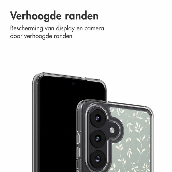 imoshion Design hoesje Samsung Galaxy S26 - Smoke Green Flowers