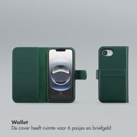 Selencia Olyn Uitneembare Bookcase met MagSafe Apple iPhone 16e - Groen