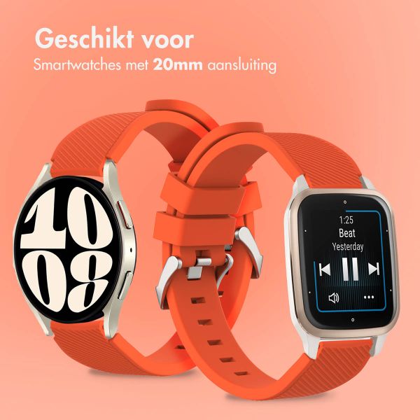 imoshion Flexibel Siliconen bandje - Universeel 20 mm aansluiting - Oranje