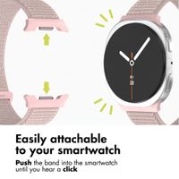 imoshion Nylon Strap Samsung Galaxy Watch 9 (40/44mm) / Watch 8 (40/44mm) / Classic (46mm) - Light Pink
