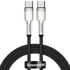 Baseus Cafule Series USB-C naar USB-C kabel - Metaal - 100 Watt - 1 meter - Zwart