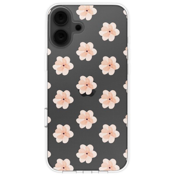 imoshion Design hoesje Apple iPhone 16 - Floral Peach