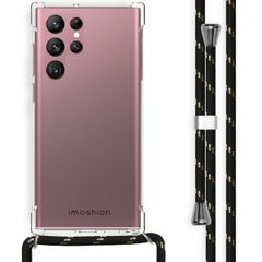 imoshion Backcover met koord Samsung Galaxy S22 Ultra - Zwart & Goud