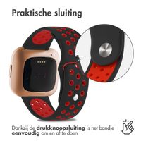 imoshion Siliconen sport bandje Fitbit Versa 2 / Versa Lite - Zwart / Rood