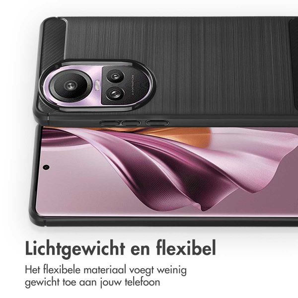 imoshion Brushed Backcover Oppo Reno 10 / 10 Pro - Zwart