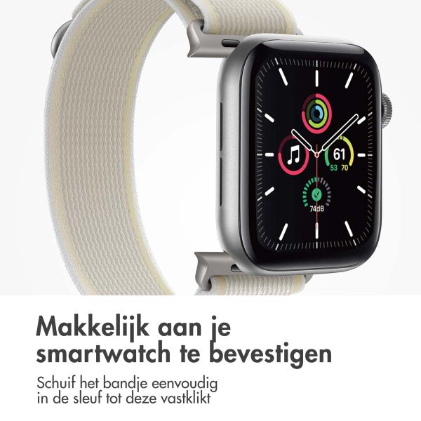 imoshion Nylon Trail bandje Apple Watch Series 1 t/m 11 / SE / Ultra (44/45/46/49 mm) - Sterrenlicht