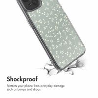 imoshion Design hoesje Apple iPhone 15 - Smoke Green Flowers