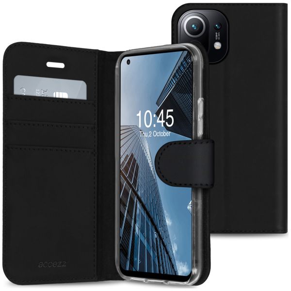 Accezz Wallet Softcase Bookcase Xiaomi Mi 11 - Zwart