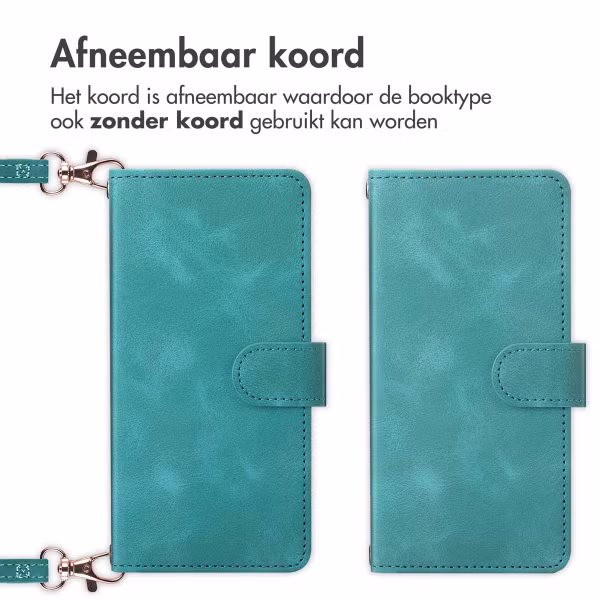 imoshion Bookcase met koord Apple iPhone SE (2022 / 2020) / 8 / 7 - Turquoise