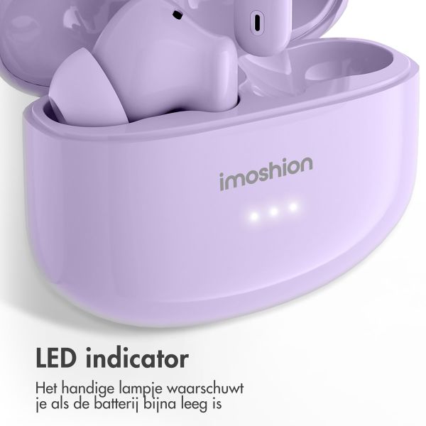 imoshion Aura Pro Draadloze In-ear Oordopjes - Active Noise Cancelling (ANC) - Lavender Lilac