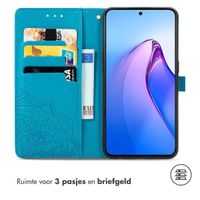 imoshion Mandala Bookcase Oppo Reno 8 Pro 5G - Turquoise