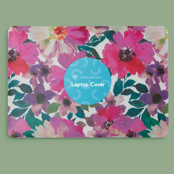 imoshion Design Laptop Cover MacBook Pro 14 inch (2021 / 2023 M3 chip / 2024 M4 chip) - A2442 / A2779 / A2918 / A3112 / A3185 / A3401 - Floral Water Color