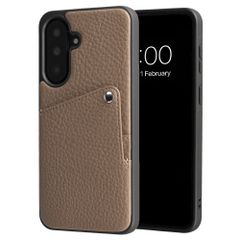 Selencia Riva Backcover met Pashouder Samsung Galaxy A37 (5G) - Mocha Brown