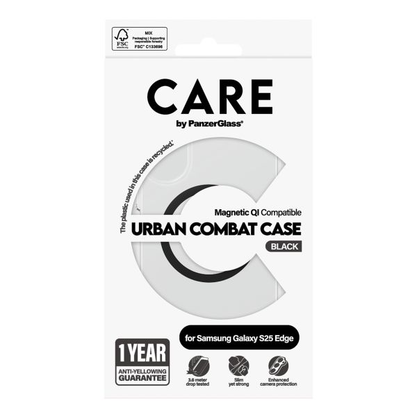CARE by PanzerGlass Urban Combat Case Samsung Galaxy S25 Edge - Zwart