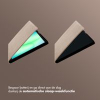 Selencia Riva Bookcase Samsung Galaxy Tab A11 Plus - Beige