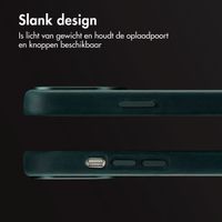 Accezz Vintage Leather Magsafe Backcover Apple iPhone 13 Pro - Smokey Green