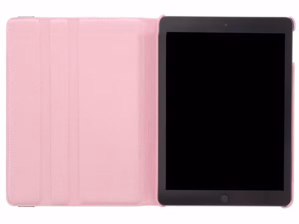 360° Draaibare Bookcase Apple iPad 6 (2018) 9.7 inch / iPad 5 (2017) 9.7 inch - Roze