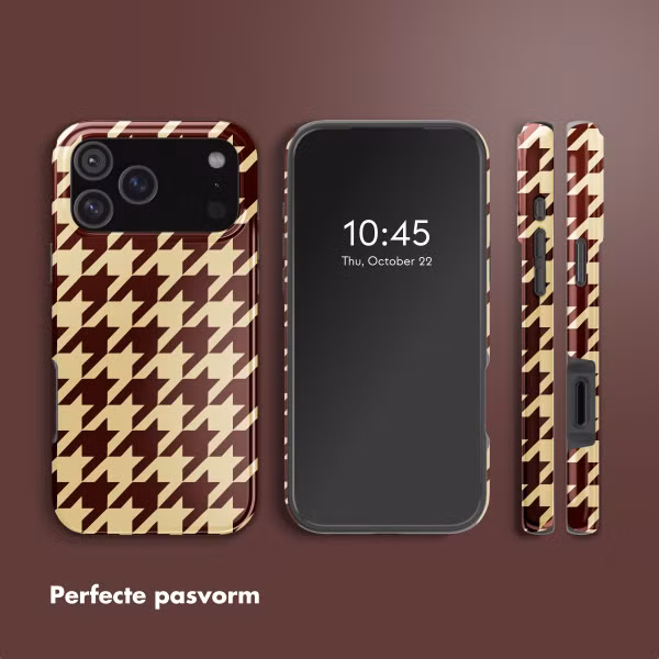 Selencia Vivid Backcover met MagSafe Apple iPhone 17 Pro Max - Pied-de-Poule