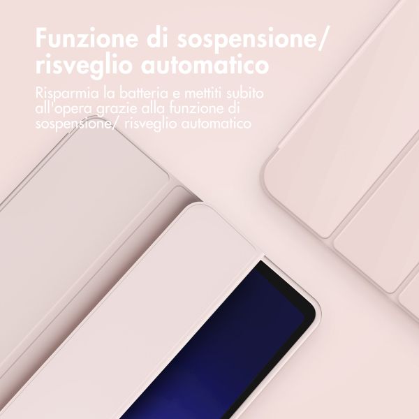 Accezz Smart Silicone Bookcase Samsung Galaxy Tab A9 8.7 inch - Roze