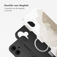 Selencia Vivid Backcover met MagSafe Apple iPhone 16 - Marble Light Brown