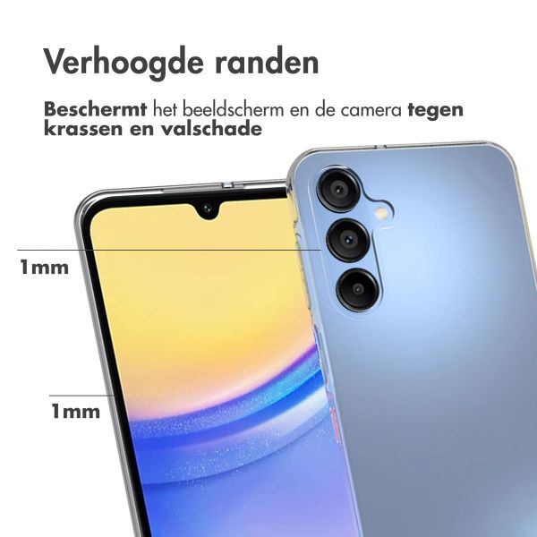 Accezz Clear Backcover Samsung Galaxy A16 - Transparant
