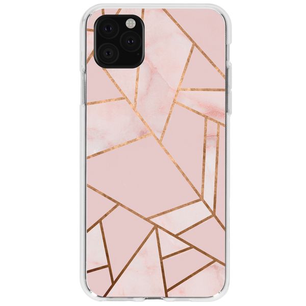 Design Backcover iPhone 11 Pro Max - Roze Grafisch / Koper