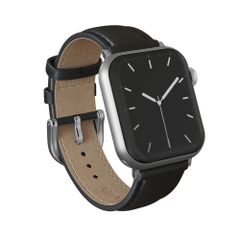 Burga Genuine Leather Band Apple Watch Series 1 - 11 / SE / Ultra (44/45/46/49 mm) - Don't Text / Silver