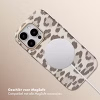 Selencia Sabi Backcover Panterprint met MagSafe Apple iPhone 16 Pro - Soft Ivory