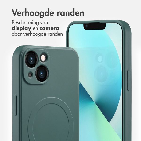 imoshion Color Backcover met MagSafe Apple iPhone 13 - Donkergroen