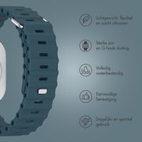 Accezz Ocean bandje Apple Watch Series 1 - 11 / SE / Ultra (44/45/46/49 mm) - Abyss Blue