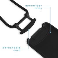 imoshion Color Backcover met afneembaar koord Apple iPhone 12 (Pro) - Zwart