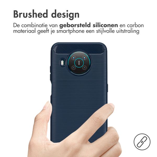 imoshion Brushed Backcover Nokia X10 / X20 - Donkerblauw