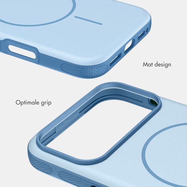 imoshion Color Backcover met Thin MagSafe Ring Apple iPhone 18 Pro / 17 Pro - Lichtblauw