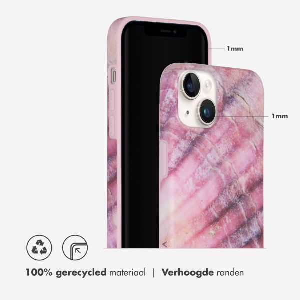 Selencia Aurora Fashion Backcover iPhone 14 - Duurzaam hoesje - 100% gerecycled - Ocean Shell Purple