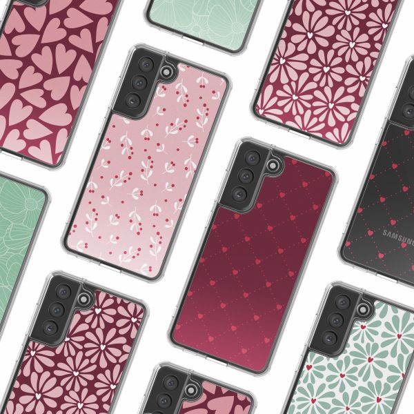 imoshion Design hoesje Samsung Galaxy S21 FE - Berries Blush