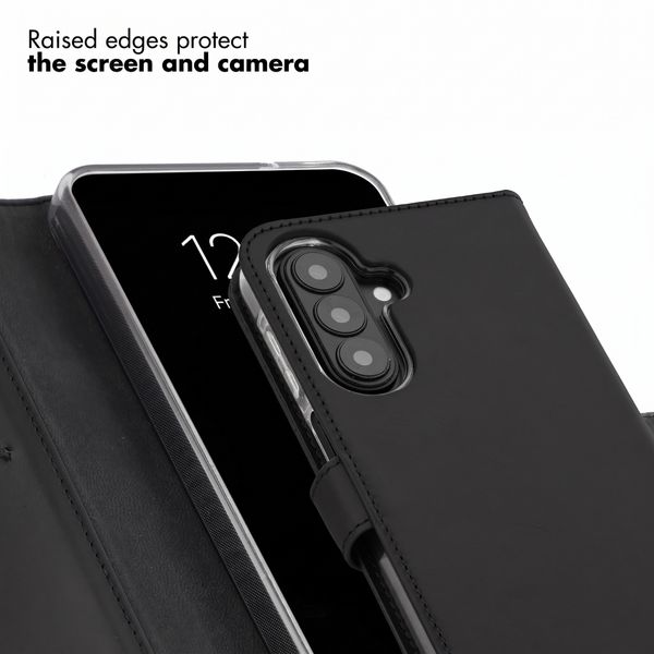 Selencia Genuine Leather Book Case Samsung Galaxy A27 (5G) - Black