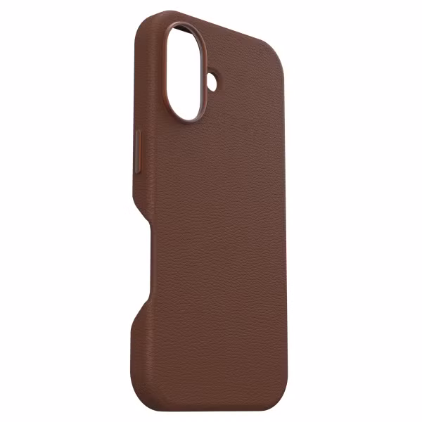 OtterBox Symmetry Cactus leren Backcover met MagSafe Apple iPhone 16 - Rich Adobe Brown