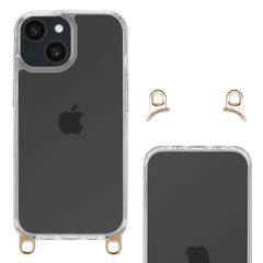 Selencia Backcover met afneembare haakjes Apple iPhone 15 - Transparant