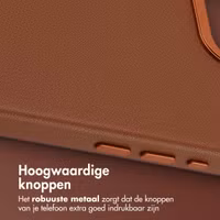 Accezz MagSafe Leather Backcover Apple iPhone 16e - Sienna Brown