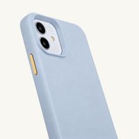 Selencia Rivièra MagSafe Backcover met afneembare haakjes iPhone 12 / 12 Pro - Powder Blue