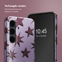 Selencia Vivid Backcover Samsung Galaxy S24 - Stars Plum Lilac