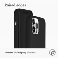 Accezz Liquid Silicone Back Cover with MagSafe Apple iPhone 13 Pro Max - Black