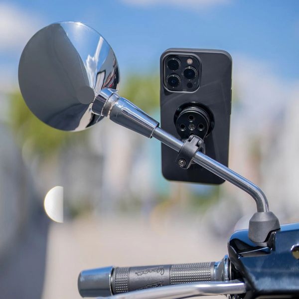 SP Connect Mirror Mount Pro SPC+ - Telefoonhouder voor motor en scooter - Spiegel bevestiging - Verstelbaar - Zwart