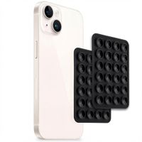 Selencia 2-Pack Telefoonhouder Zuignap - Zwart