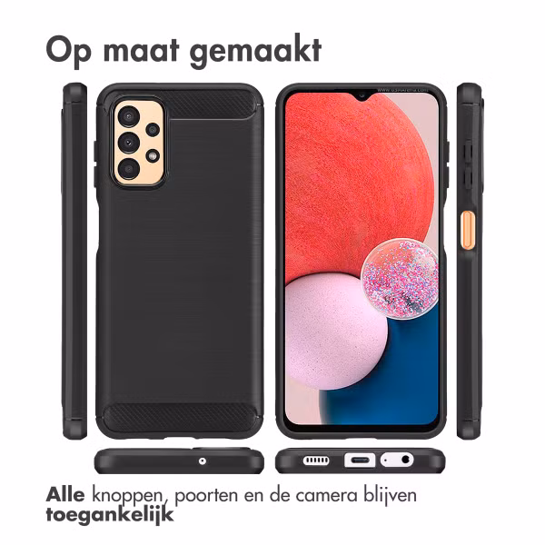 imoshion Brushed Backcover Samsung Galaxy A13 (4G) - Zwart